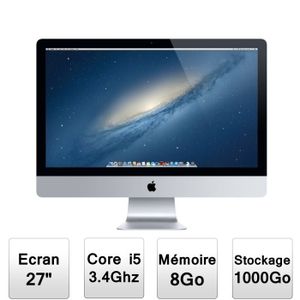 ORDINATEUR TOUT-EN-UN Apple iMac 27" ME089F/A ORDINATEUR TOUT-EN-UN Apple iMac 27" ME089F/A
