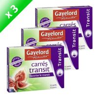 GOÛTER MINCEUR GAYELORD HAUSER Carrés transit 120g (x3) GOÛTER MINCEUR GAYELORD HAUSER Carrés transit 120g (x3)