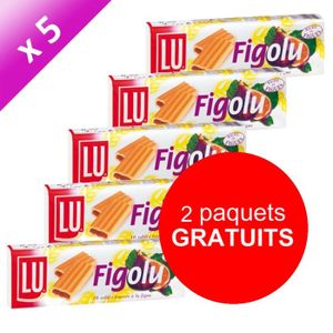 BISCUITS SECS LU Figolu 5x165 grammes