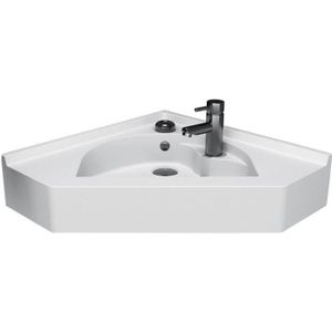 CREAZUR Plan d'angle simple vasque 50x50cm