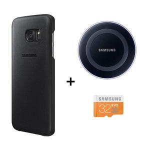 Samsung Pack Charge Induction + Coque pour Galaxy S7 + Micro SDHC 32 Go