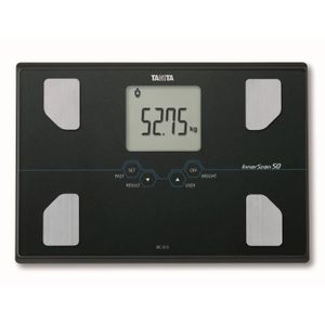 TANITA BC313BK36 P?se-personne compact en verre avec écran LCD large - Noir