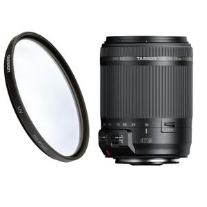 TAMRON 18-200 mm F/3.5-6.3 Di II VC Canon - Pour APN Reflex + Filtre UV MC Tamron L pour les objectifs 62mm