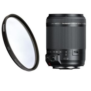 TAMRON 18-200 mm F/3.5-6.3 Di II VC NIKON - Pour appareil photo numérique Reflex + Filtre UV MC Tamron L pour les objectifs 62mm