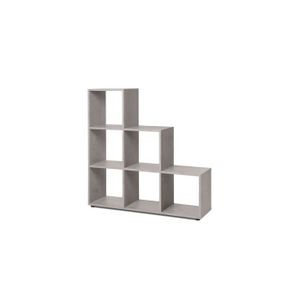 BERGAMO Biblioth?que escalier - Style contemporain - Béton clair - L 116 cm