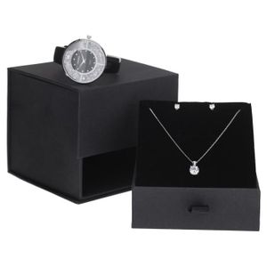 TORRENTE Coffret Human Montre Quartz en Simili parure Collier avec pendentif et Boucles d'Oreilles Puces
