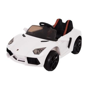Voiture électrique Type Lamborghini 12V - Blanc
