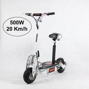 Trottinette Electrique Adulte 500W Blanc