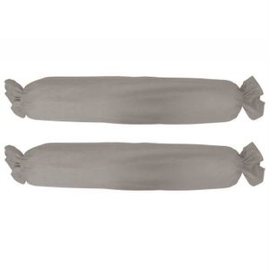 TODAY Lot de 2 taies de traversin 45x185 cm mastic