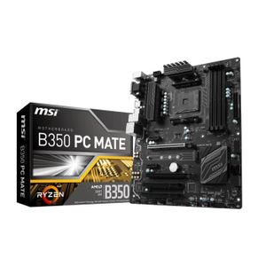 MSI Carte m?re B350 PC MATE - Socket AM4 - DDR4 - 3200+ (OC) MHz - B350 PC MATE