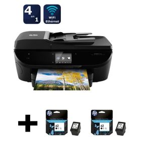 HP Envy 7640 + pack 2 cartouches HP n°62