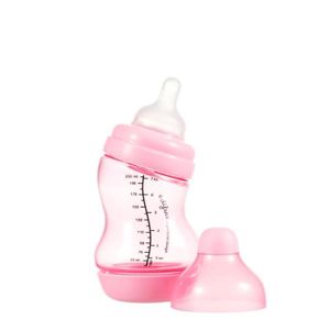 DIFRAX Biberon S Wide 200 ml Rose