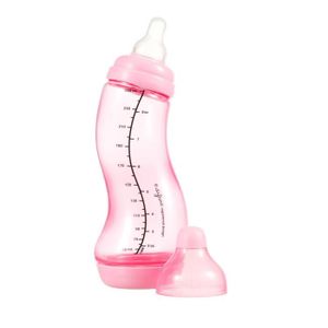 DIFRAX Biberon S Natural 250 ml Rose