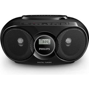 PHILIPS AZ215V - Poste Radio Lecteur CD, MP3, USB direct - Noir