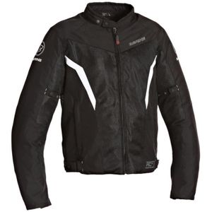 BERING Florida Blouson Moto Textile Noir et Blanc