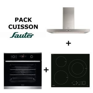 Pack Cuisson SAUTER : Four multifonction + Table de cuisson Induction + Hotte inox