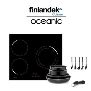 Pack : Table de cuisson ? induction + Batterie de cuisine 10 pi?ces