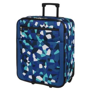 KINSTON Valise Cabine Low Cost Souple 2 Roues 50cm Bleu