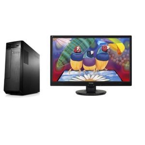 LENOVO PC de bureau Ideacentre 300S-11IBR -4 Go RAM- Windows 10- Intel Pentium J3710 - Intel HD Graphic -Stockage 1 To + Ecran 23\