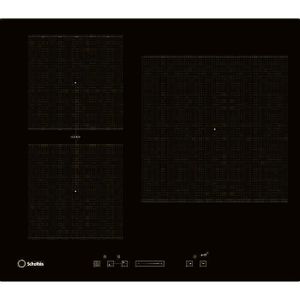 SCHOLTES ITIS631BLF - Table de cuisson ? induction-3 zones-7000W-L58xP51cm-Rev?tement verre-Noir