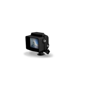 XSories - HOODED SILICONE COVER HD3+ - Protection en silicone pour GoPro HERO3+ et HERO4 Black et Silver avec BacPac - Noire