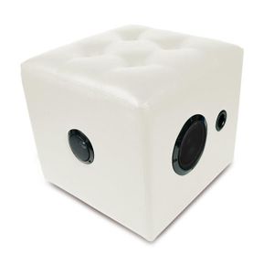 CALIBER HFG 511BT Enceinte bluetooth cube blanc - USB / SD / AUX-in