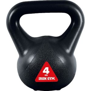 IRON GYM Accessoire de Musculation Kettlebell Crossfit 4Kg Large Poigné Grip