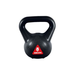 IRON GYM Accessoire de Musculation Kettlebell Crossfit 8Kg Large Poigné Grip
