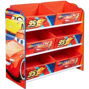 CARS Meuble de Rangement Enfant ? 6 Paniers