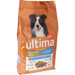 ULTIMA Repas équilibré Light au poulet, aux légumes et fruits - Pour chien adulte - (x1)