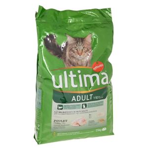 ULTIMA Croquette au poulet - Pour chat - 7,5KG