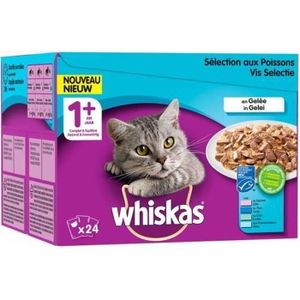 WHISKAS Chat Saveur Pécheur 24x100g (x2)