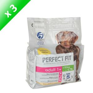 PERFECT FIT Croquettes au poulet - Pour chien adulte - 2,6kg (x3)