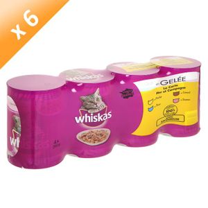 WHISKAS Panaché Gelée 4x390g (x6)