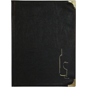 Prot?ge menu Bordeaux Basique, A4, 10 pages
