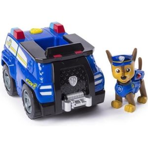 PAT PATROUILLE Figurine Chase + Voiture de Police Paw Patrol