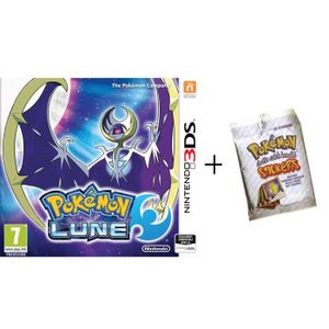 Pokémon Lune Jeu 3DS + Stickers Pokémon Offerts