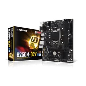 Gigabyte Carte m?re GA-B250M-D2V - Socket LGA 1151 - DDR4 - 2400 Hz - 32 Go