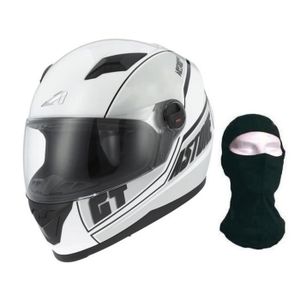 ASTONE Casque Intégral GT Cloud White + Cagoule