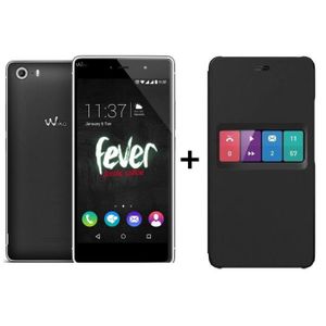 Wiko Fever SE Anthracite + Wiko Smart Folio Wiboard Fever Noir