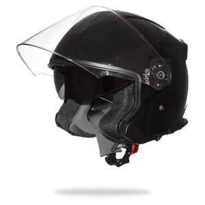 STORMER Neo Casque Jet Noir Verni