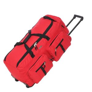 KINSTON Sac de Voyage ? Roulettes Souple 2 Roues 82cm Rouge