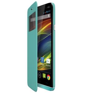 Folio back cover Wiko Slide Turquoise