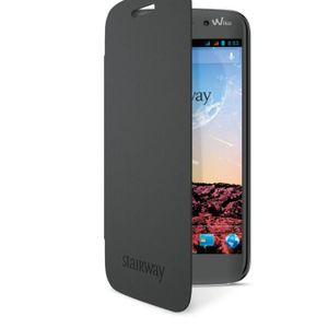 Wiko Stairway Folio Back Cover officielle Grise