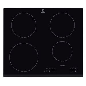 ELECTROLUX EHH6340FSK Table de cuisson ? induction - 4 zones - 7400W - L59 x P52cm - Rev?tement verre - Noir
