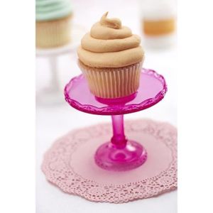 PAVONI Set 2 Supports Présentoirs ? Gâteaux Fuschia