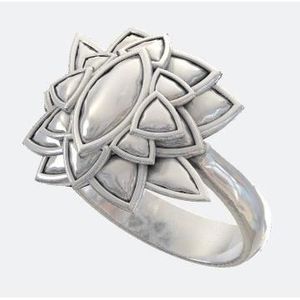 Bague Fleur T.52 personnalisée