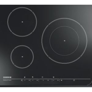 ROSIERES TRI17 - Table de cuisson ? induction - 3 zones - 7200W - L59 x P52cm - Rev?tement verre - Noir
