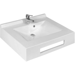 CREAZUR Plan vasque auto-portant Evidence Blanc