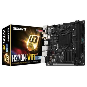Gigabyte Carte m?re GA-H270N-WIFI - Socket LGA 1151 - DDR4 - 2400 Hz - 32 Go